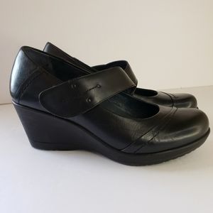 Dansko Black Wedges Mary Janes Ruby Size 40